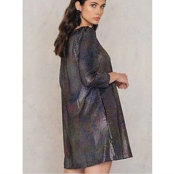 Free People Diamonds are Forever metallic shimmer party dress size Small NWT - Picture 13 of 13